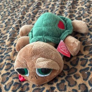 Green and Brown Stuffed Turtle Toy